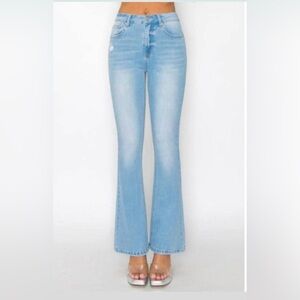 Wax Jean Light Blue Flare Jeans